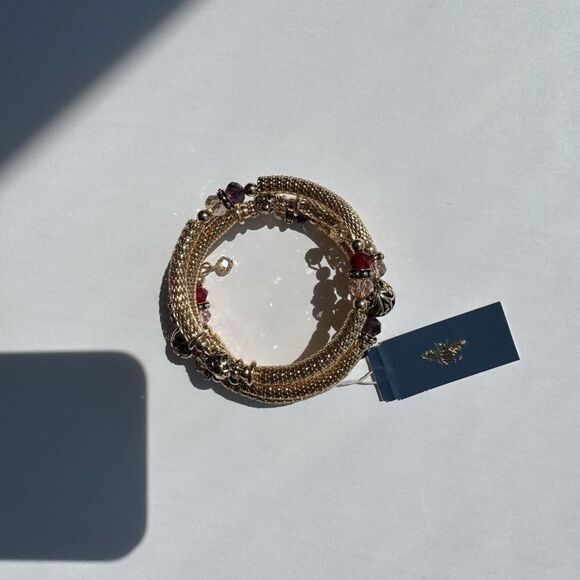 Gold Wrap Around Bracelet - Picture 4 of 8